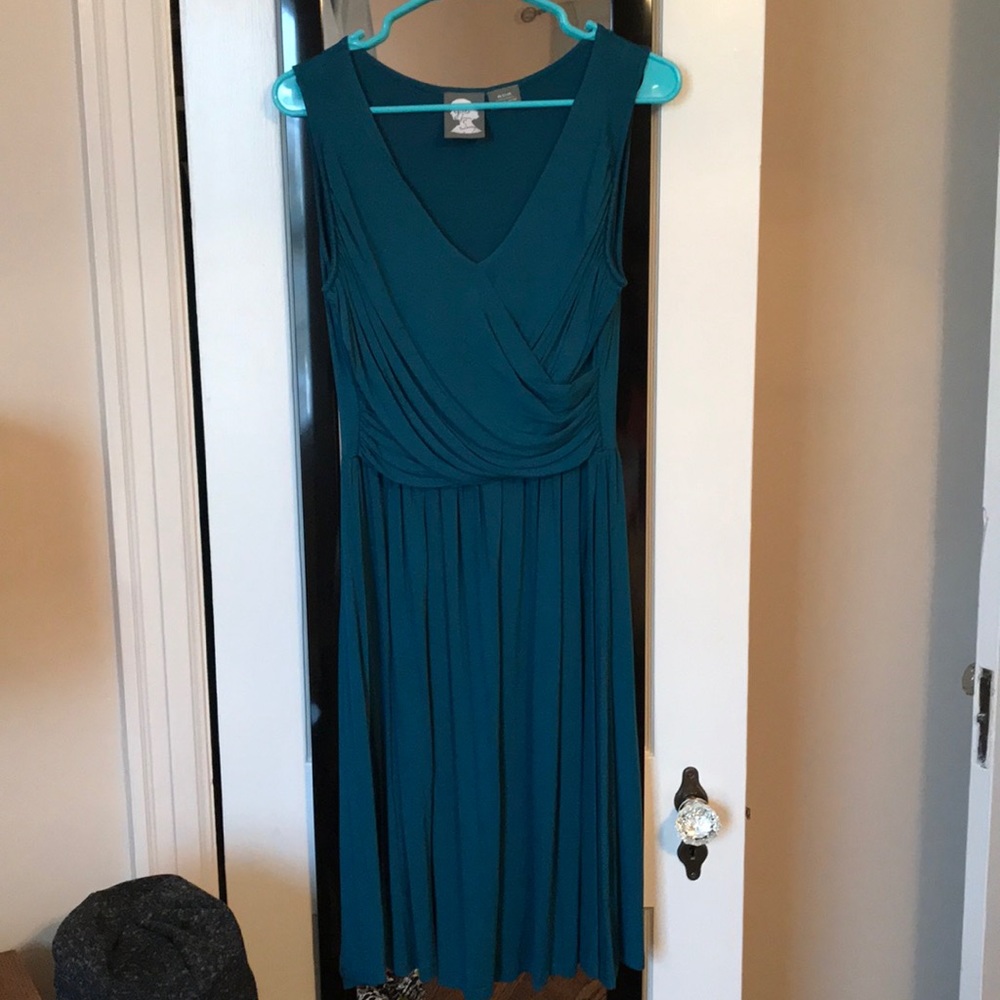 Anthropologie mock wrap dress